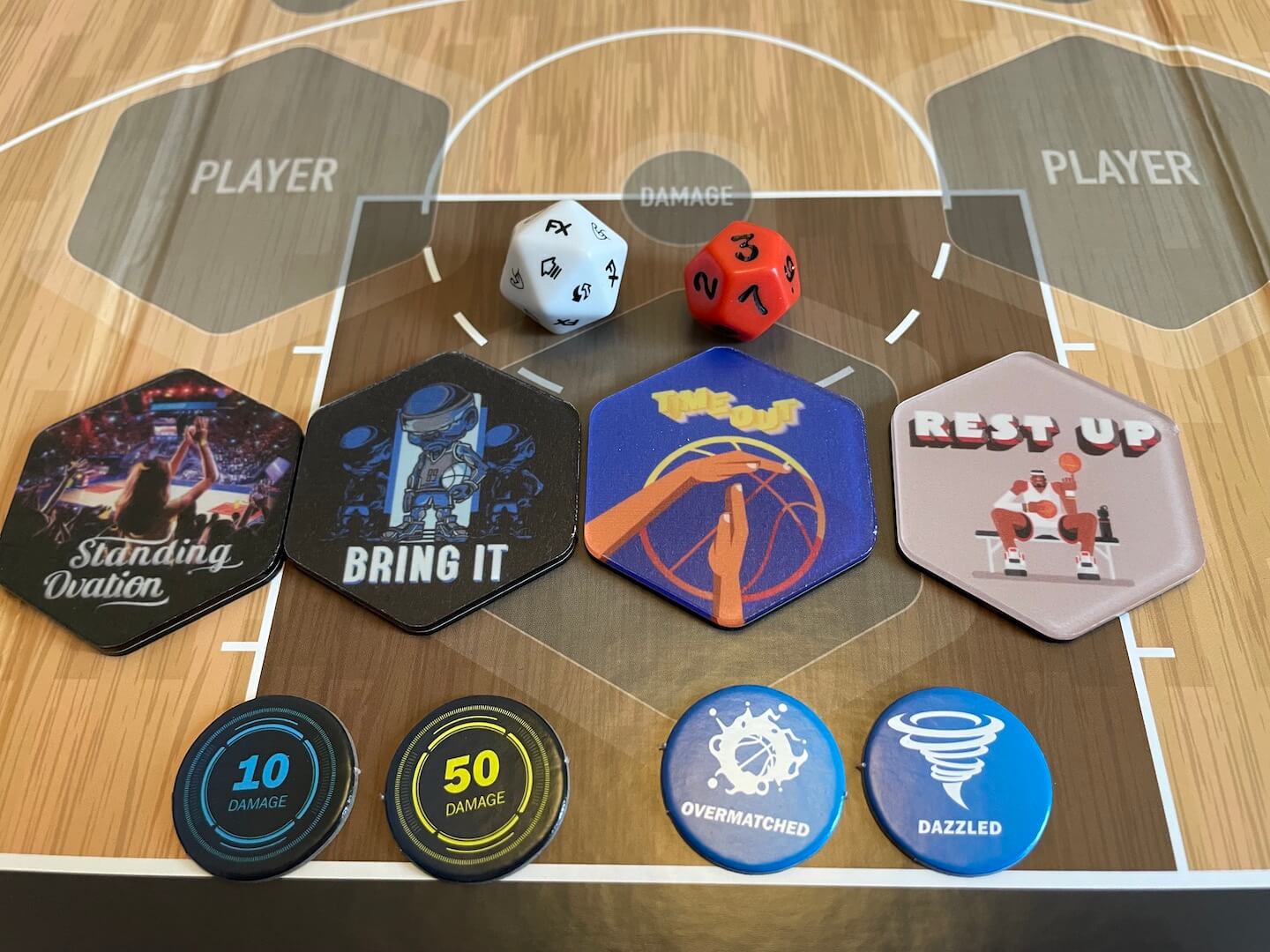 Special tokens and FX Tiles impact the gameplay in FLEX NBA